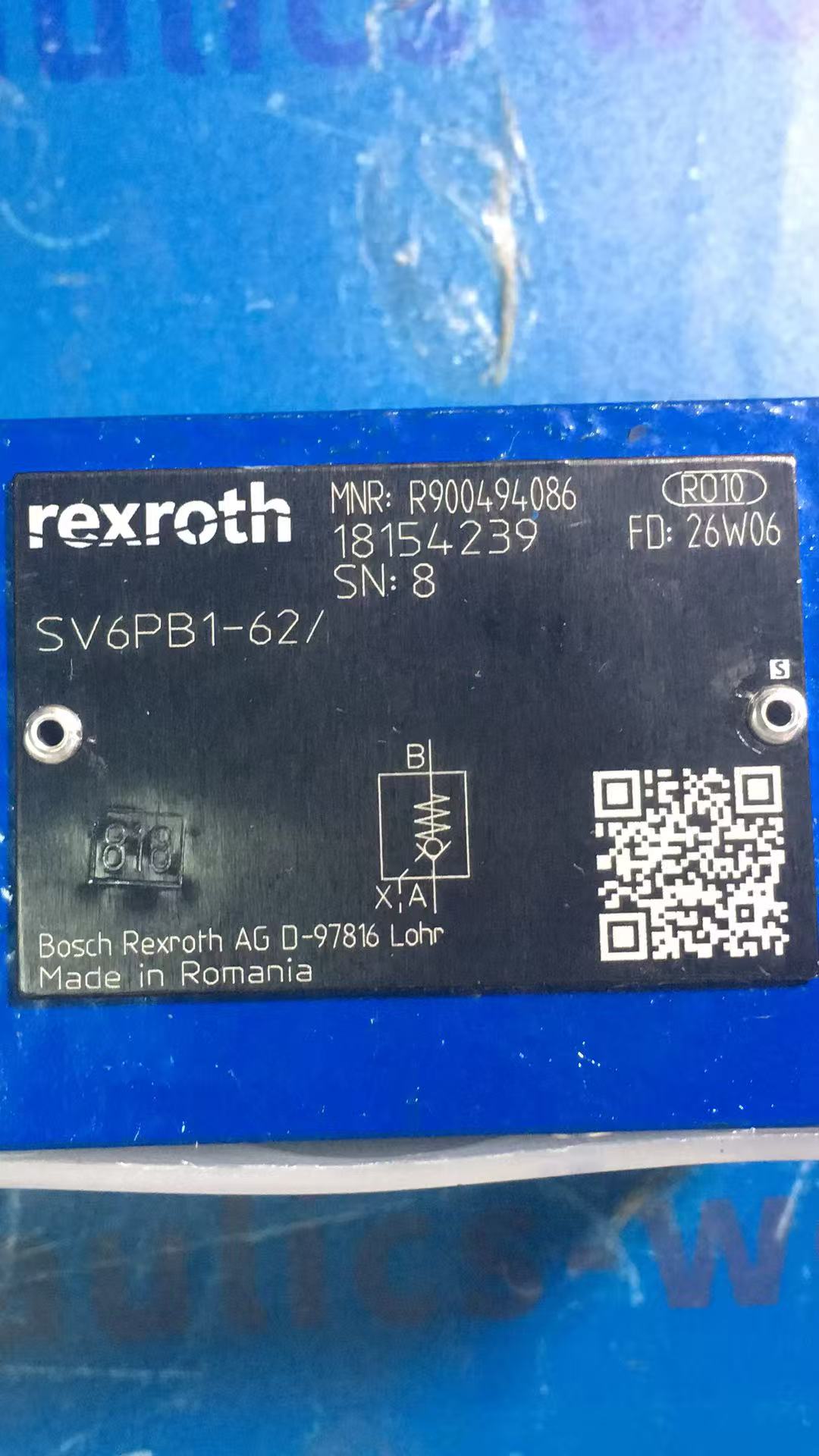 Bosch Rexroth SV6PB1-6X/ Hydraulic Check Valve R900494086 - Image 4